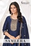 Sameera By Sangeet Vichitra Blooming Silk Kurti With Bottom Dupatta
